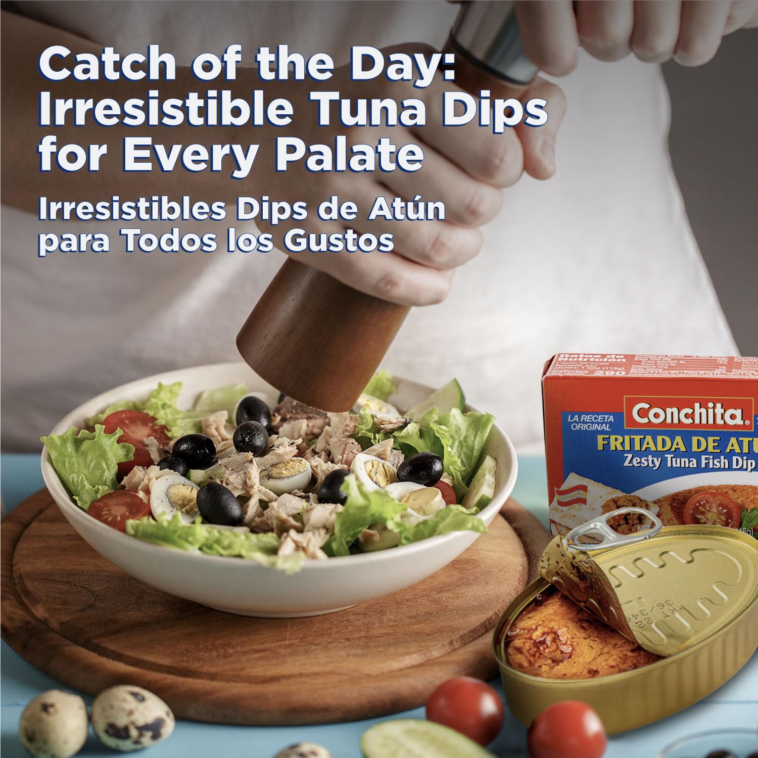 Conchita Zesty Tuna Fish Dip - 4 oz Jar | Premium Seafood Spread for Crackers, Sandwiches & Appetizers | Perfect for Parties, Picnics & Quick Snacks