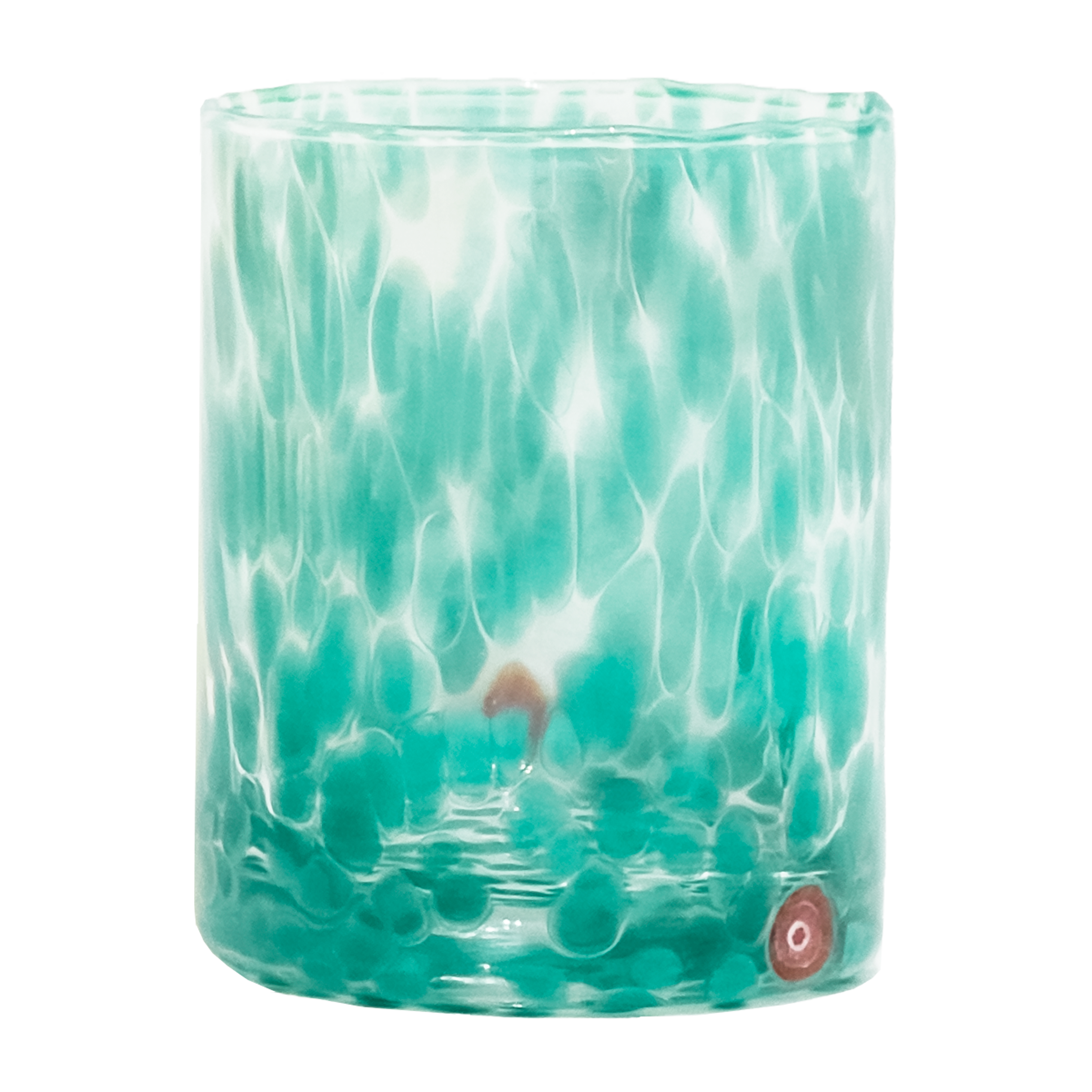 Premium Straight Murano Glasses - Neptune Blue Handmade Italian Glassware for Cocktails, Wine & Home Decor | Elegant Barware & Gift Idea