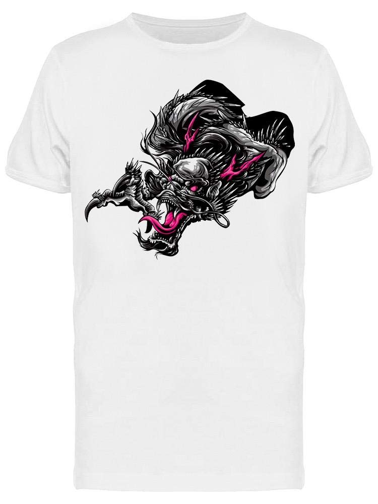 Japanese Dragon Tattoo T-Shirt for Men - Cool Graphic Print Cotton Tee for Casual Wear, Street Style & Anime Fans