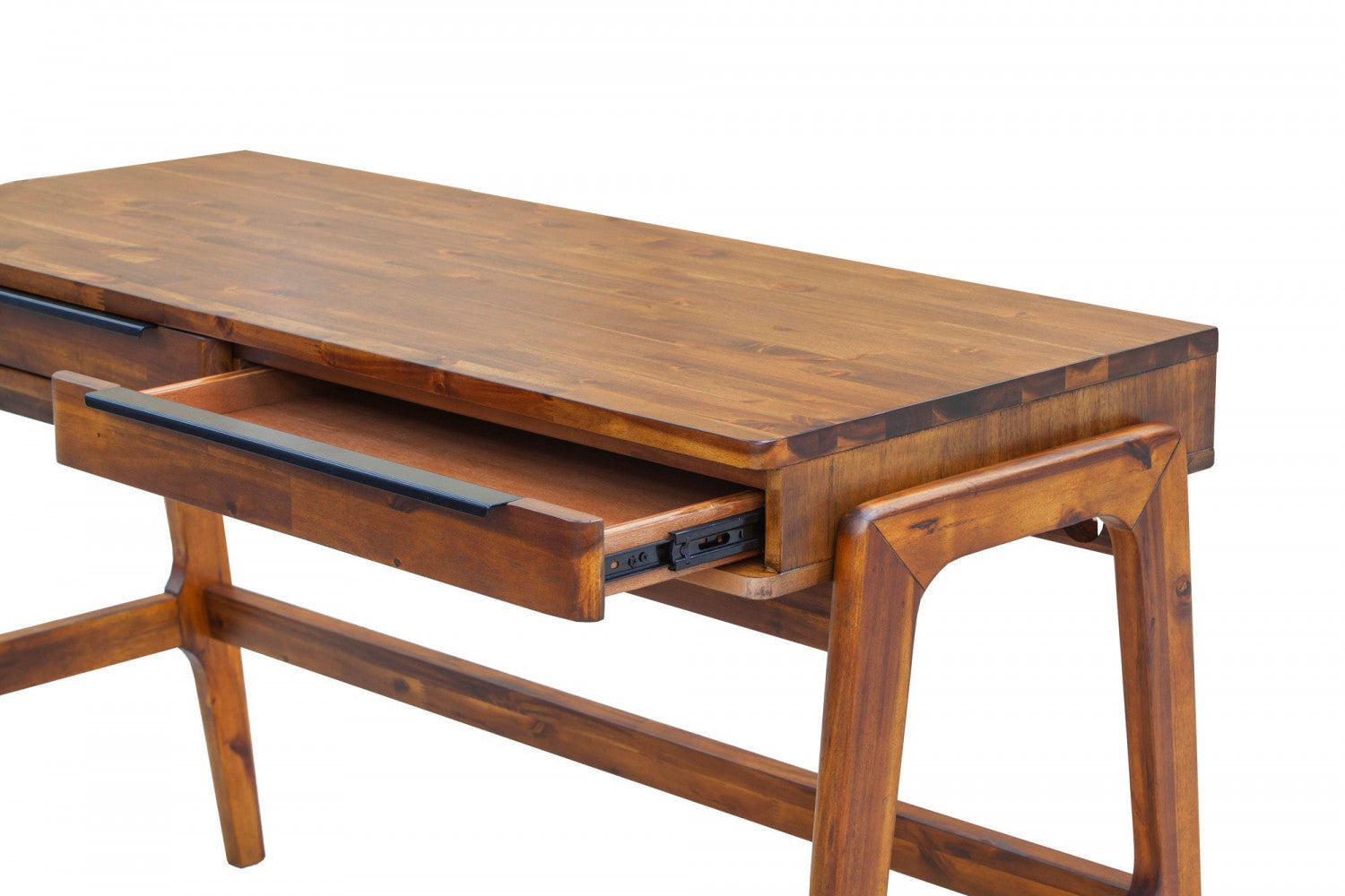 Stylish Brown Wooden Writing Desk for Home Office - Perfect for Study, Work & Remote Learning