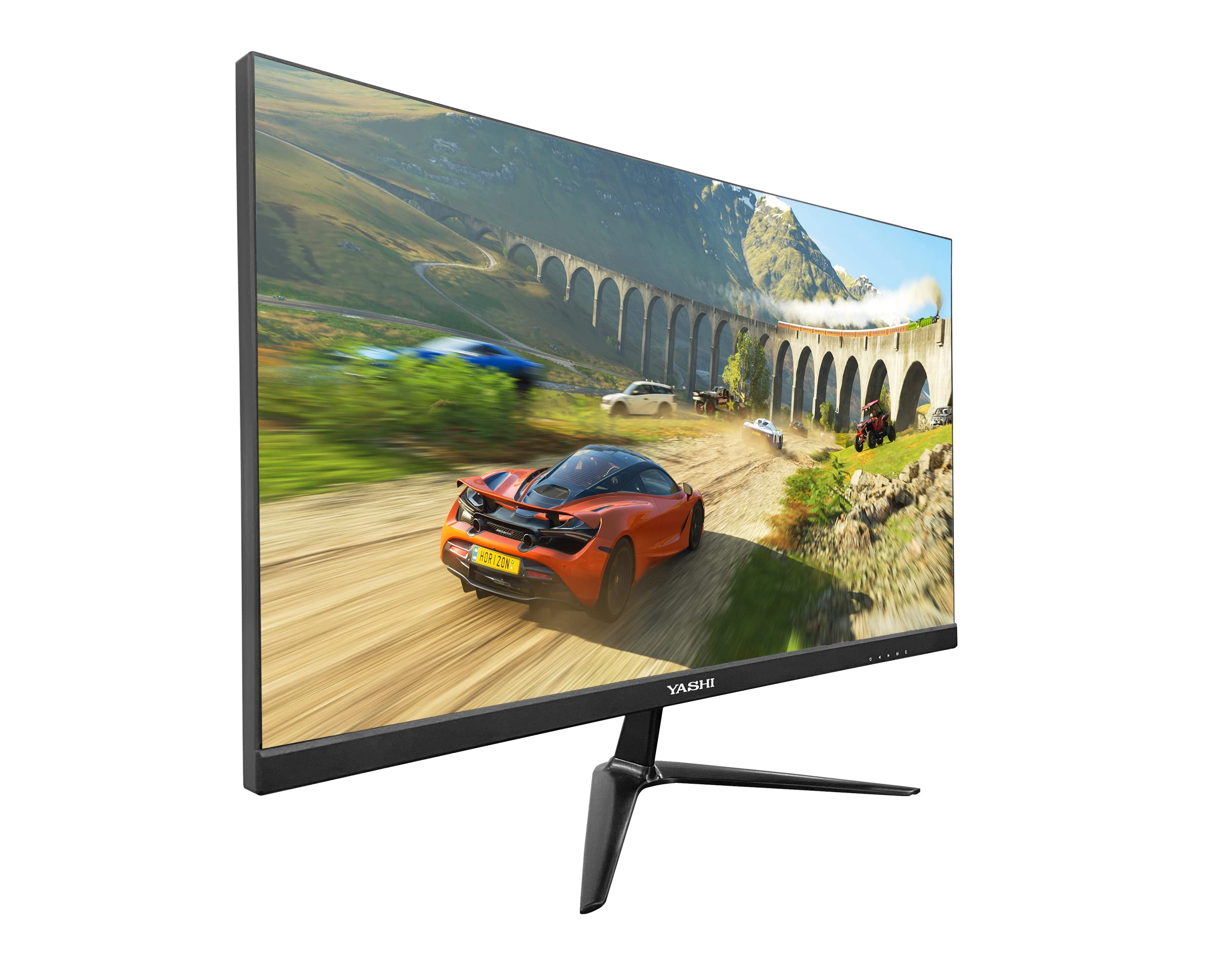 YASHI Pioneer 27 Inch IPS Gaming Monitor - 165Hz Refresh Rate, 1ms Response Time, 350cd/m² Brightness, 3x HDMI & 1x DP Ports, VESA Mount Compatible with Built-in Speakers | Perfect for Esports, Streaming & Home Office Setup