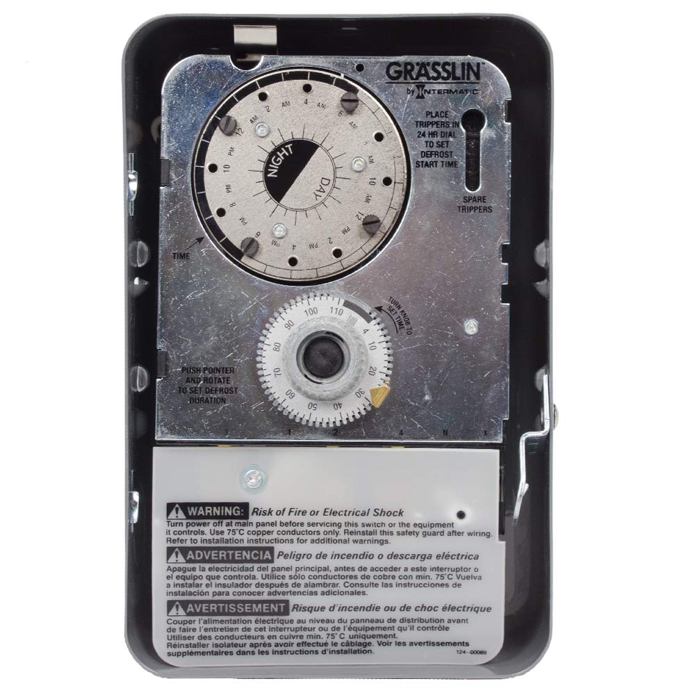 Intermatic G8045-20 Heavy Duty Mechanical Timer Switch 208V-240V for Defrosting - Ideal for Commercial Freezers, Walk-In Coolers & HVAC Systems