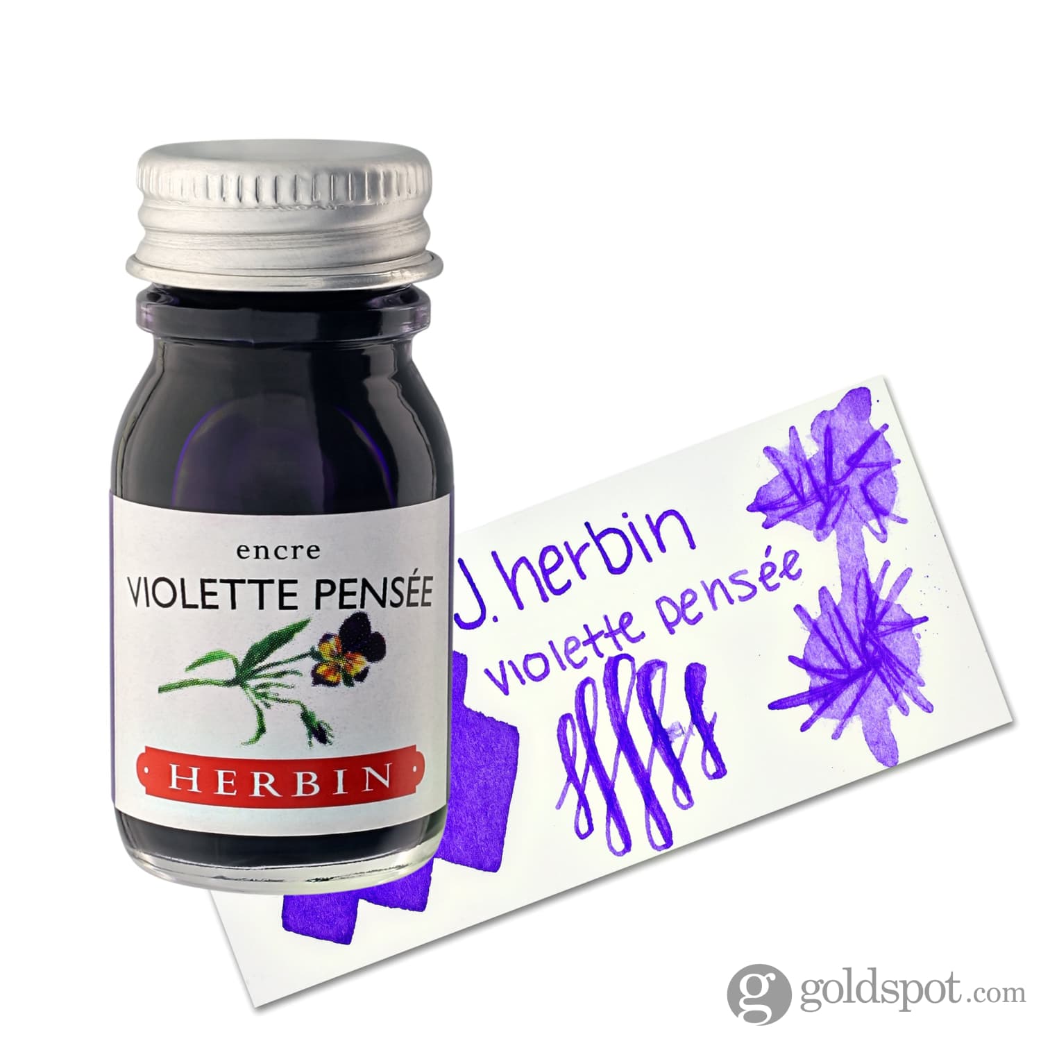 J. Herbin Violet Pensée Fountain Pen Ink - 30ml Bottle & Cartridges | Premium Writing Ink for Calligraphy, Journaling, and Lettering | Perfect for Fountain Pens and Artistic Use