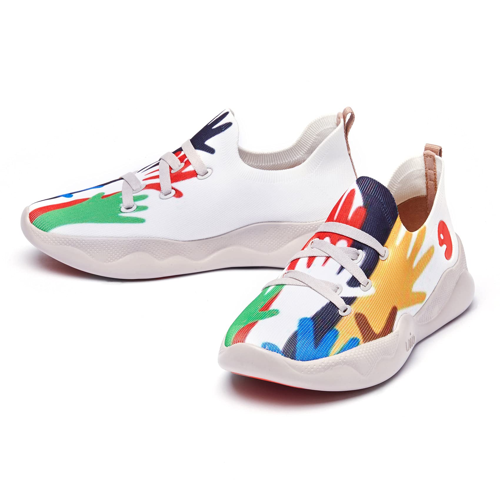 UIN Women's Fashion Sneakers - Lightweight Walking Shoes for Women, Slip On Casual Comfortable Athletic Shoes with Artistic Painting Design | Perfect for Travel, Workout & Everyday Wear
