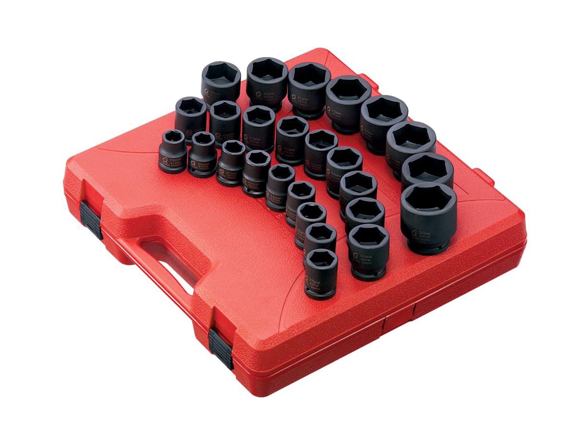SUNEX TOOLS 4692 3/4-Inch Drive Metric Impact Socket Set - 26-Piece Professional Grade Chrome Vanadium Steel Sockets for Heavy Duty Automotive & Industrial Use