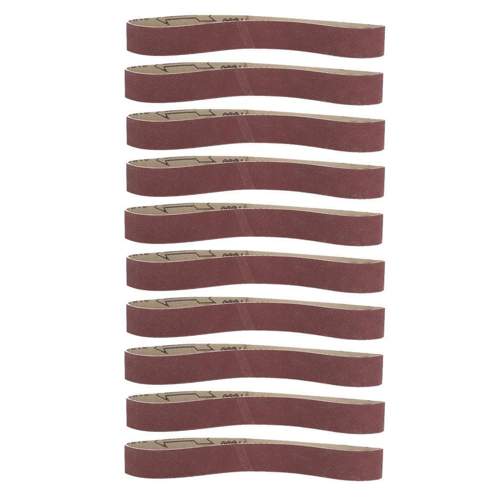 10-Pack Premium Alumina Abrasive Belts 533x30mm - 400/600/800/1000 Grit Sanding Bands for Metal, Wood & Plastic - Ideal for Grinding, Polishing & Finishing with Portable Belt Sanders (800 Grit) - Perfect for DIY Projects & Professional Workshops
