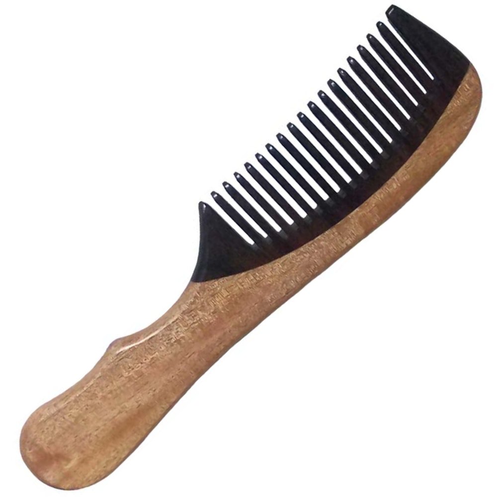 Ginni Innovations Rosewood and Neem Wood Comb for Hair Care - Natural Anti-Static Detangling Hairbrush for Smooth & Shiny Hair - Perfect for Daily Use, Travel, and Salon Styling