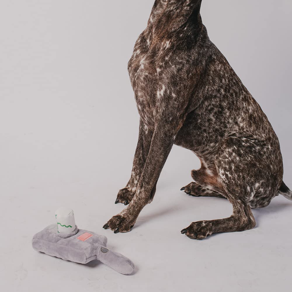 Buckle-Down Rick and Morty Portal Gun Plush Dog Toy with Squeaker - 10.5