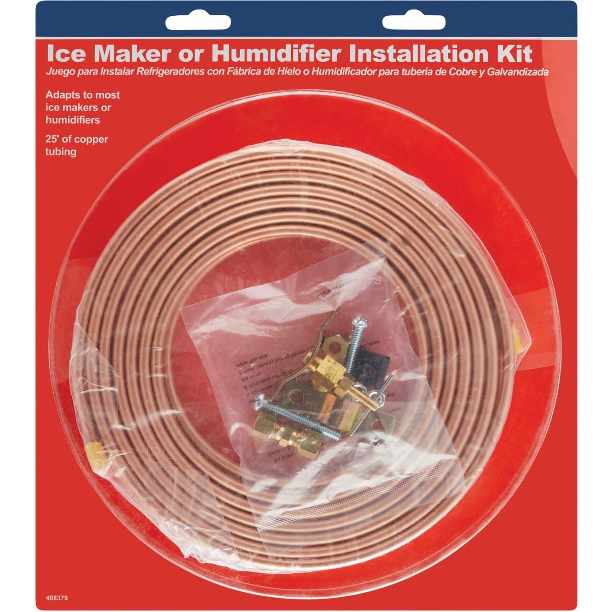 Do it Yourself Ice Maker Installation Kit with Copper Tube - Easy DIY Refrigerator Water Line Hookup for Home & Commercial Use