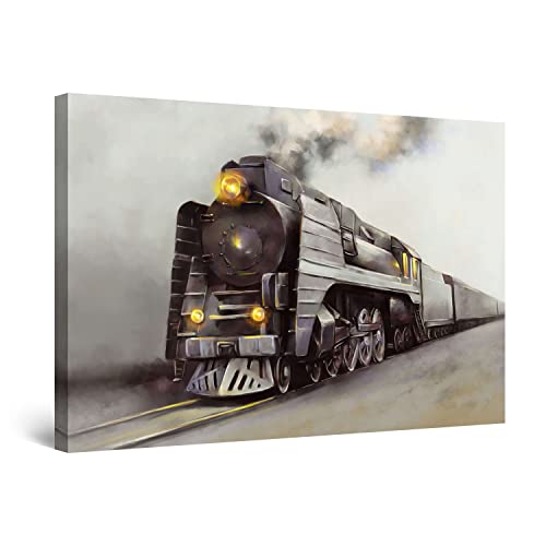 Gray Steam Train