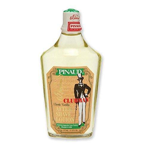 Clubman Pinaud Classic Vanilla After Shave Lotion for Men - 6 oz Soothing Post-Shave Moisturizer with Vanilla Scent - Perfect for Daily Shaving Routine & Gift Sets