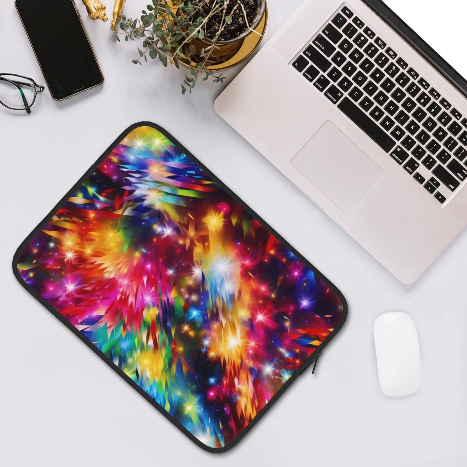 13 Inch Laptop Sleeve - Colorful Artistic Shockproof Laptop Case Bag for MacBook & Notebooks | Perfect for Work, School & Travel