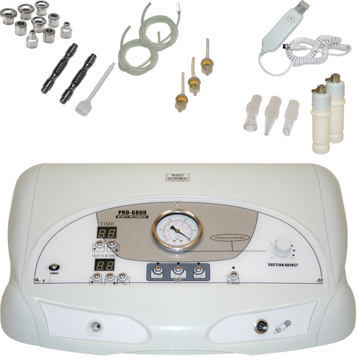 4 in 1 Microdermabrasion Facial Machine - Professional Multifunction Spa Beauty Equipment for Skin Rejuvenation, Exfoliation & Blackhead Removal | Perfect for Home Use, Salons & Skincare Clinics