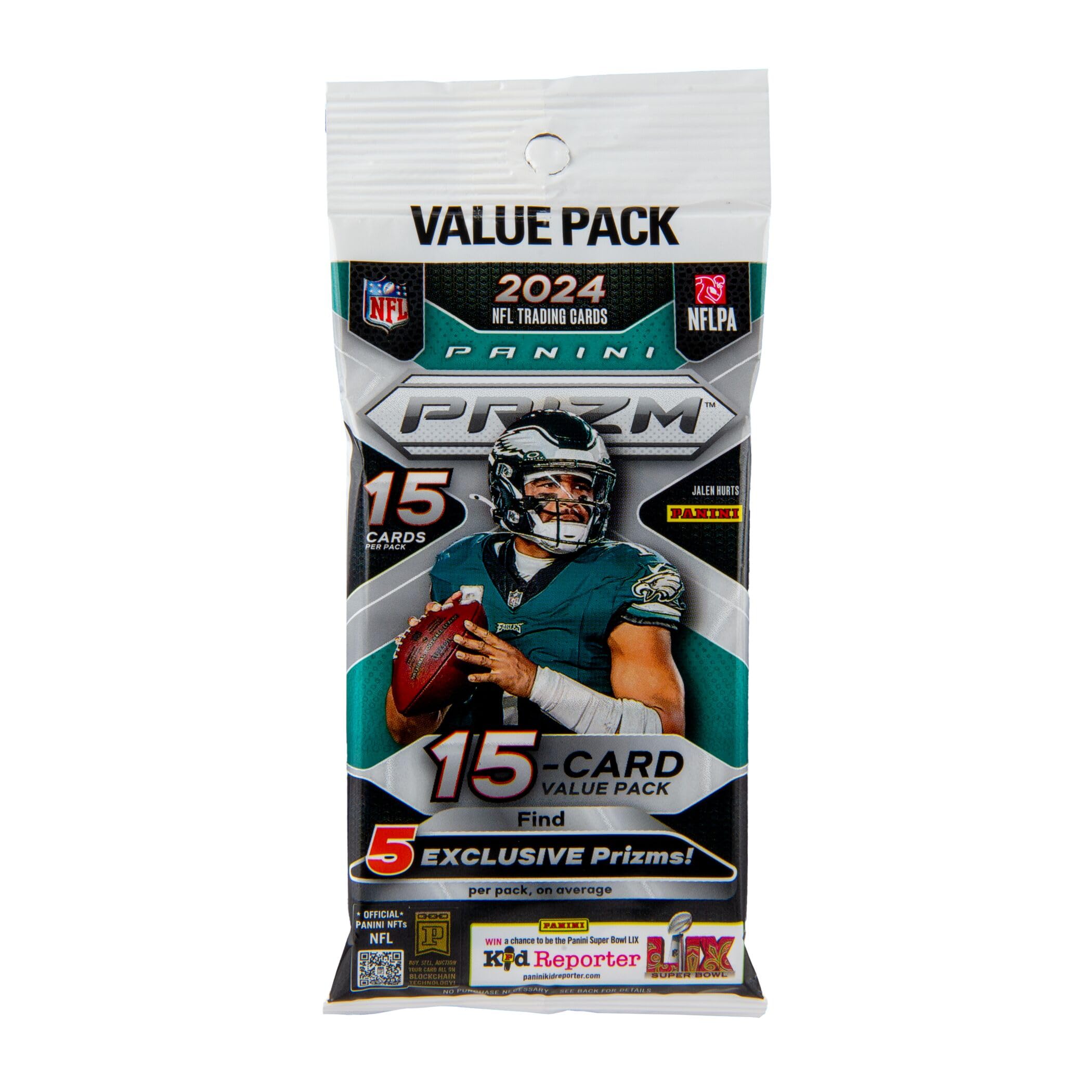 2024 Panini PRIZM NFL Football Trading Cards Fat Pack Box - Collect, Trade & Showcase Rare Player Cards for Fantasy Leagues & Memorabilia Collections