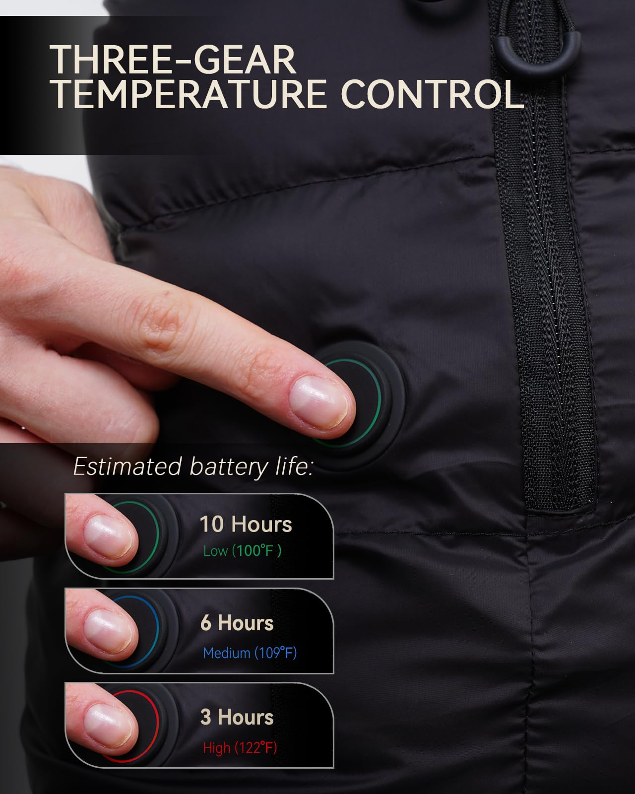 AVIDIA Women's Heated Down Vest with Rechargeable Battery Pack - Lightweight Electric Warming Vest for Outdoor Activities, Hunting, Hiking & Cold Weather - Perfect Winter Gift for Her