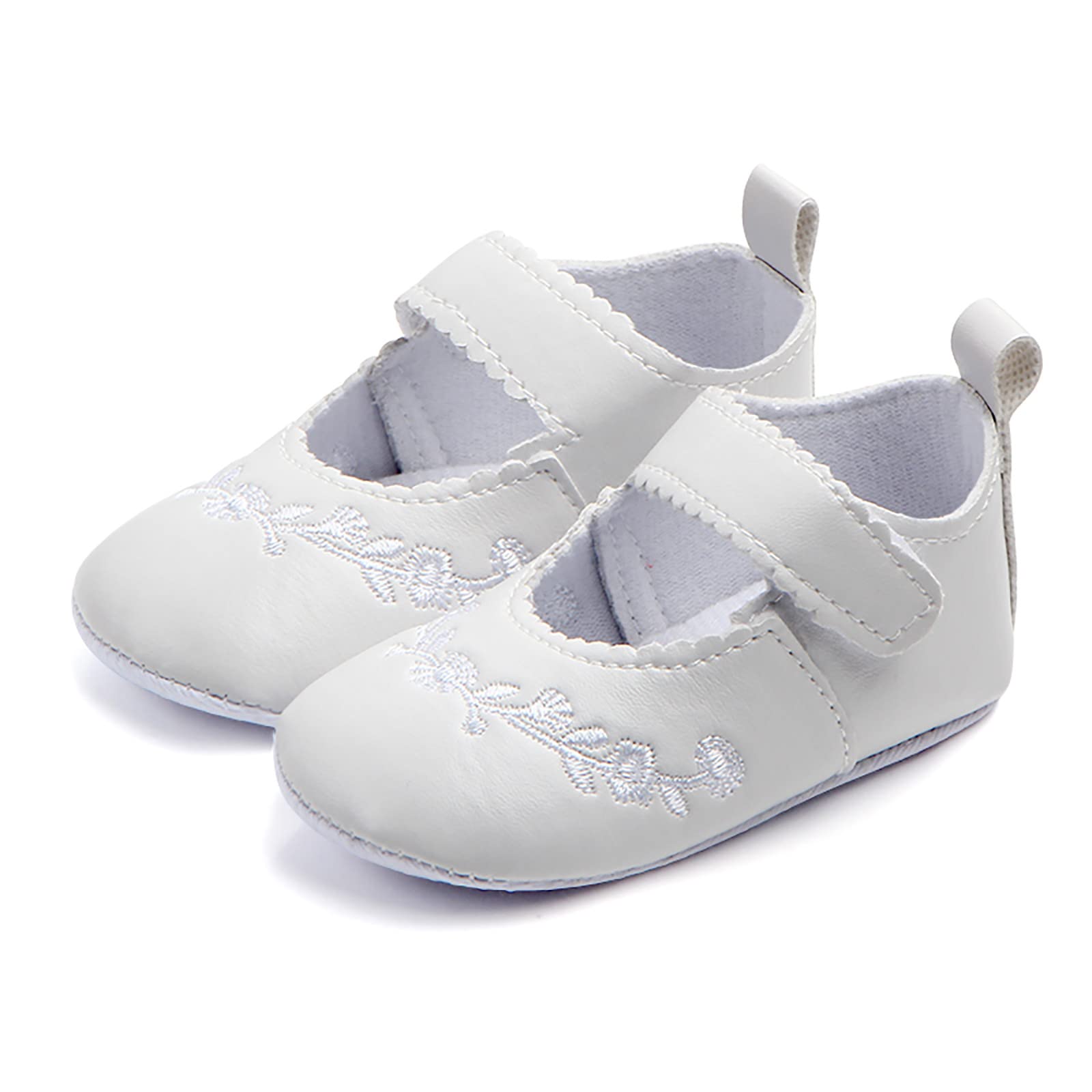 IKFIVQD Mary Jane Flats - Baby Girls First Walking Shoes for Summer & Dress Up