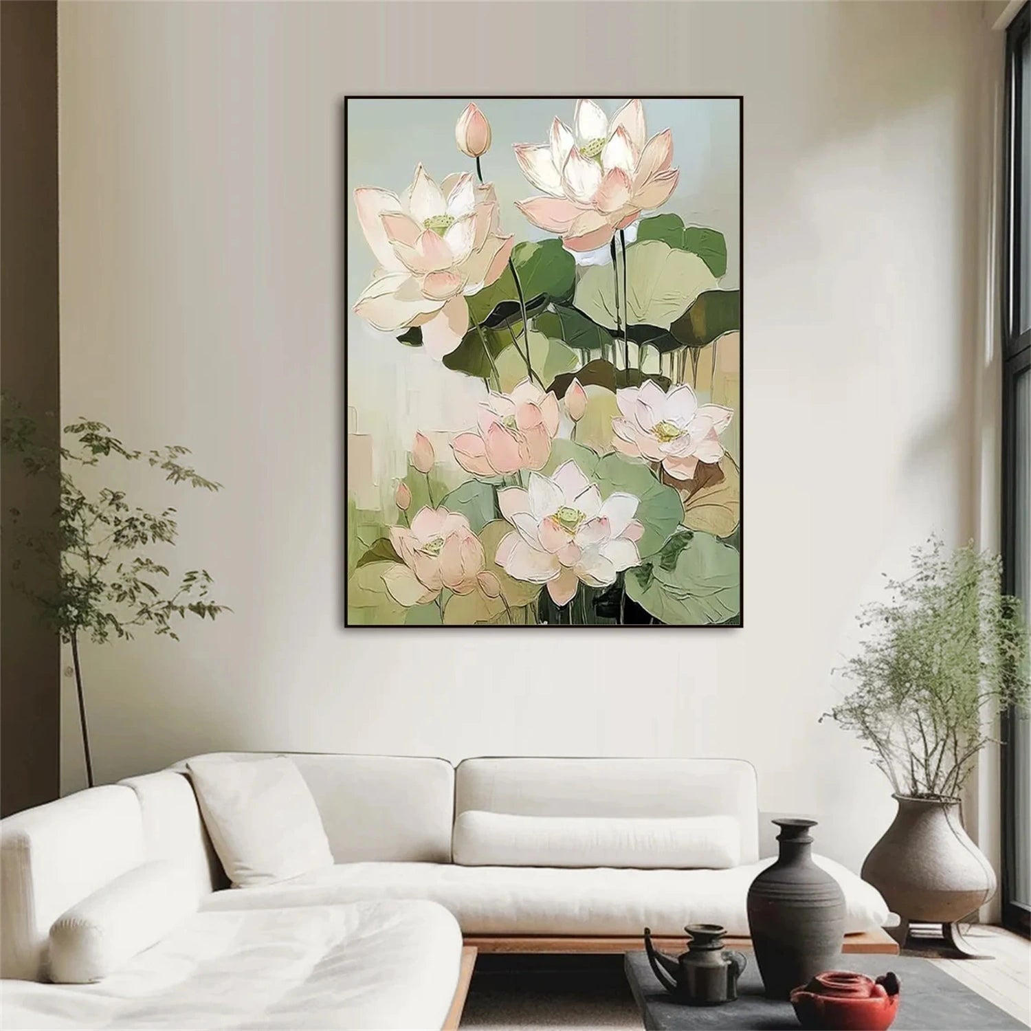 Abstract Canvas Wall Art - Flower and Tree Painting #FT217 - Perfect for Living Room, Bedroom & Office Decor