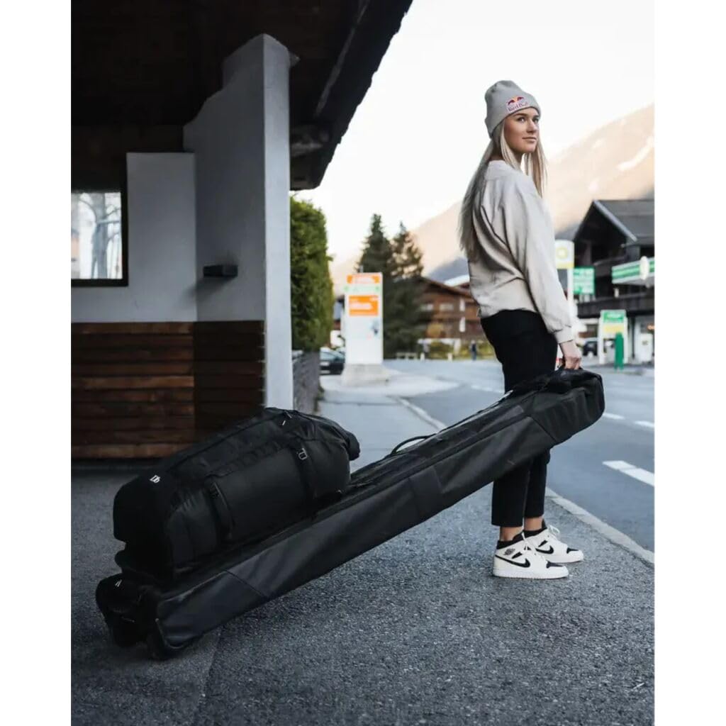 Db Journey Snow Roller Bag - Wheeled Ski Travel Bag with Adjustable Length, Padded & Compressible Design for Airline Protection | Perfect for Ski Trips, Winter Vacations & Snow Sports Equipment Storage