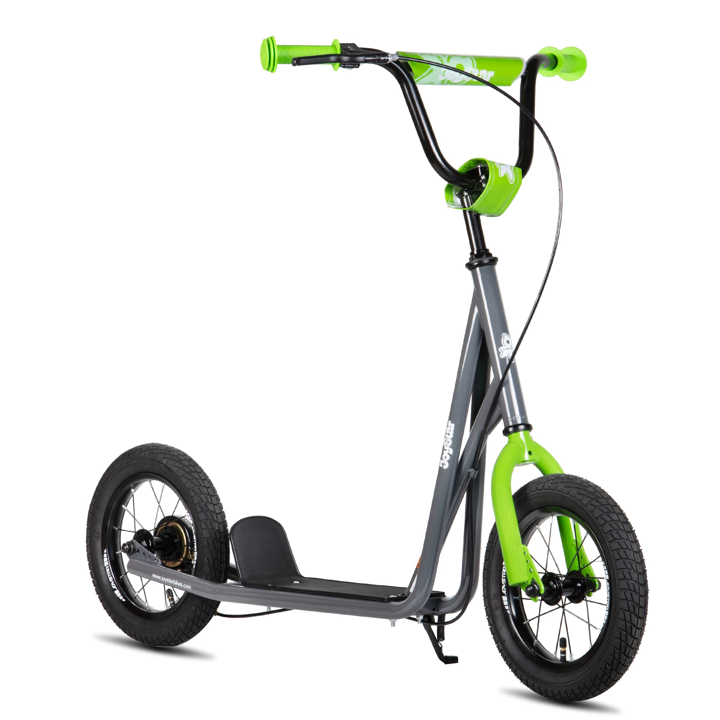 JOYSTAR 12 Inch Kick Scooter for Kids Ages 5-9 - Adjustable Handlebar & Rear Brake, Big Wheels for Smooth Ride - Perfect for Boys, Girls, Teens & Adults - Ideal for Commuting, Park Fun & Neighborhood Adventures