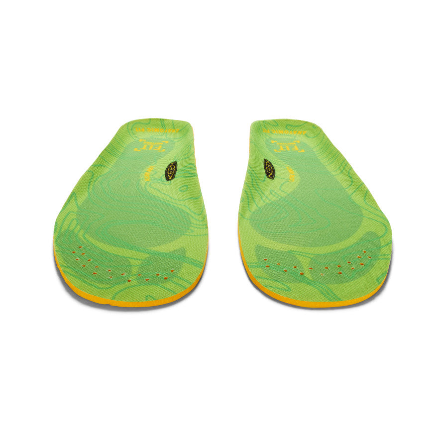 Women's Outdoor K 30 Low Arch Support Insoles - Comfortable Green Orthotic Shoe Inserts for Hiking, Running & Daily Wear