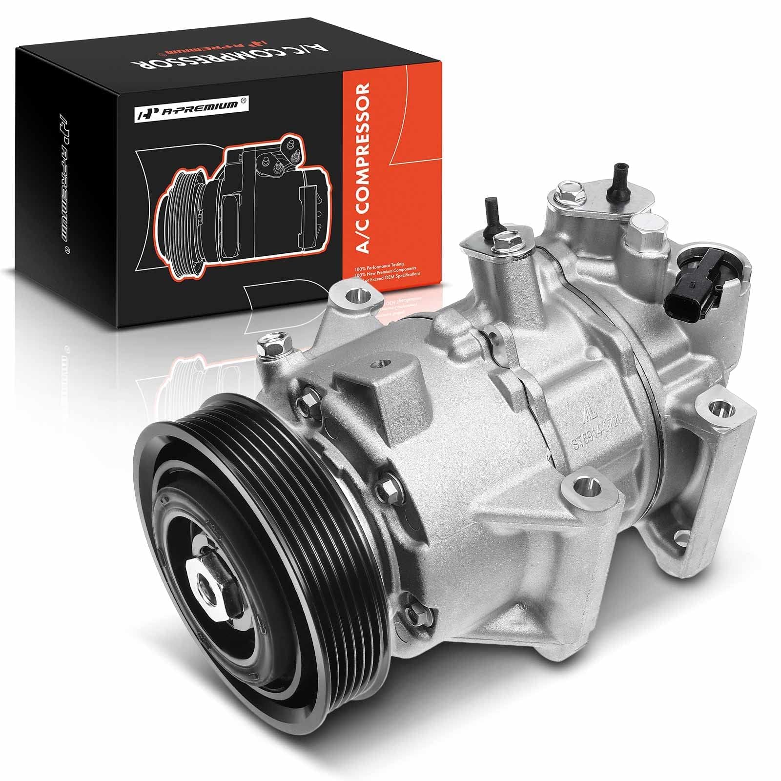 Premium AC Compressor with Clutch for Hyundai Sonata 2.0L 2.4L 2015-2017 Models - Direct Replacement Part for GAS Engine - Perfect for Summer Cooling & Auto AC Repair