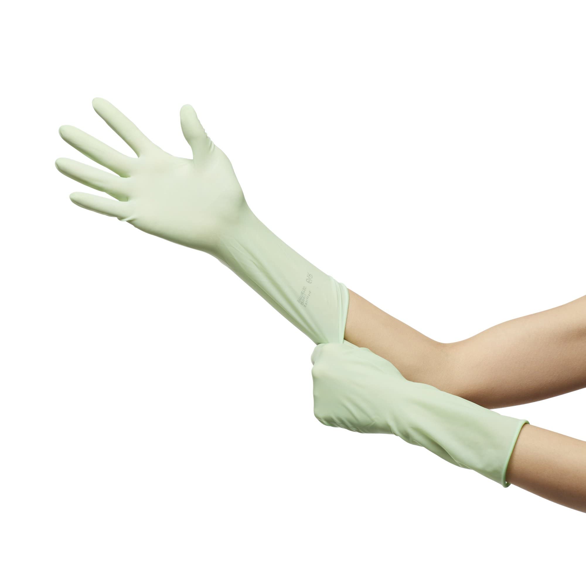 McKesson Perry Synthetic Surgical Gloves [50 Pairs] - Sterile Polyisoprene Disposable Powder-Free Medical Exam Gloves | Chemo Tested, Size 6.5, Green | Ideal for Healthcare Professionals, Dental Clinics & Laboratory Use