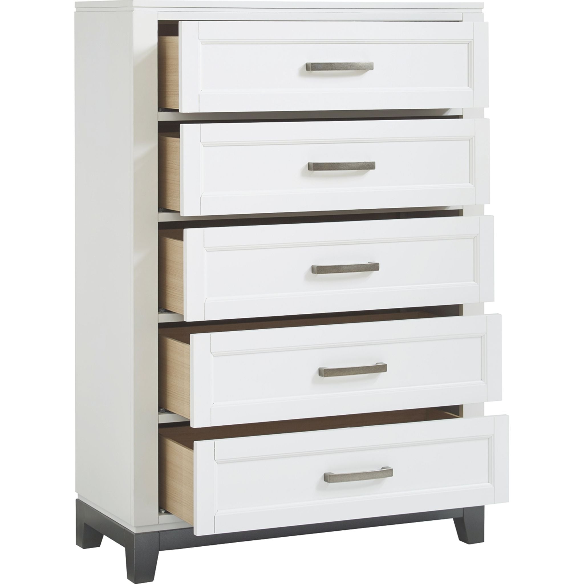 Brynburg White Storage Chest - Stylish Home Organization for Bedroom, Living Room & Closet