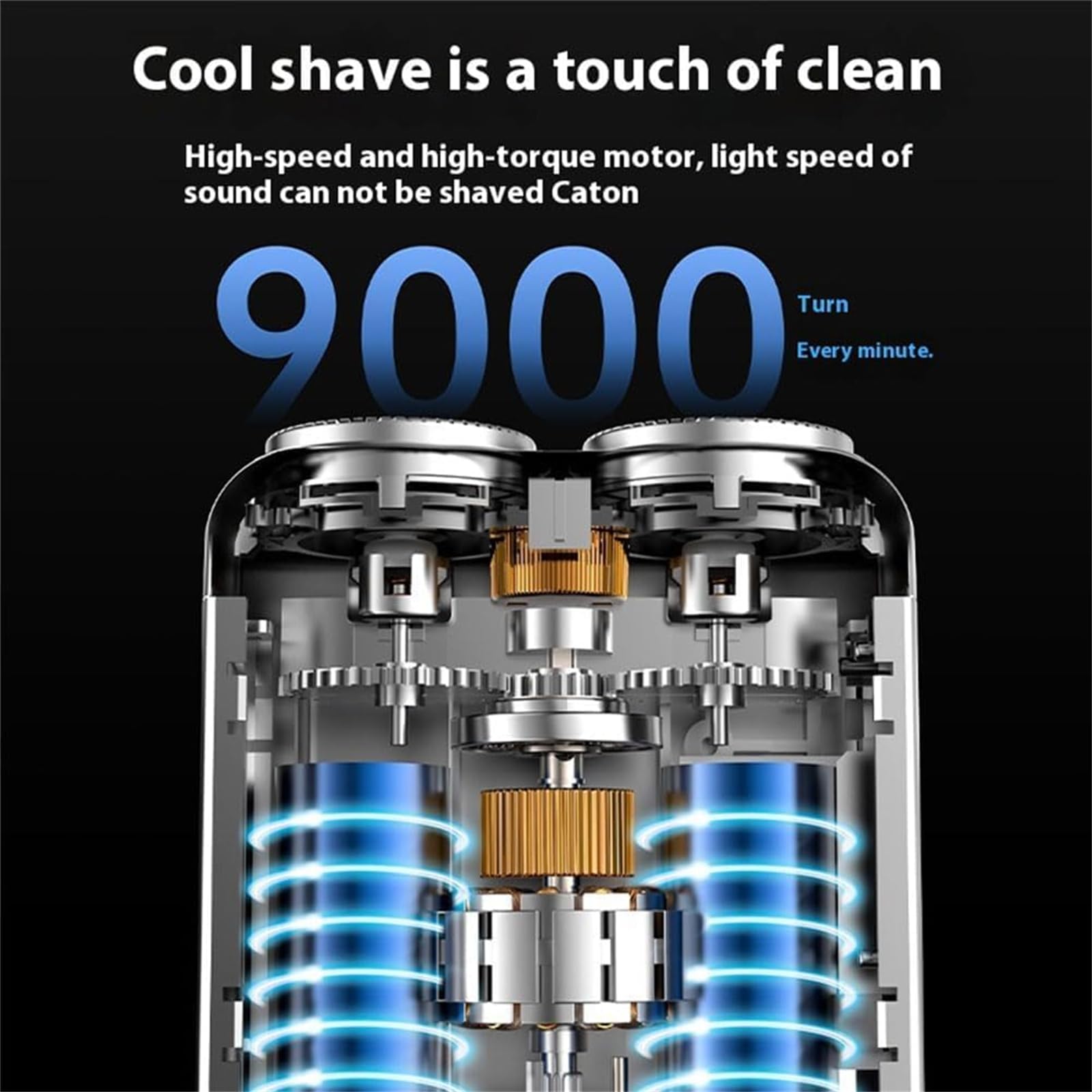 Portable Electric Beard Trimmer for Men - IPX7 Waterproof Travel Shaver with Double-Ring Magnetic Cutter, Mini Suitcase Design - Perfect for Business Trips, Gym, Camping & Daily Grooming (White)
