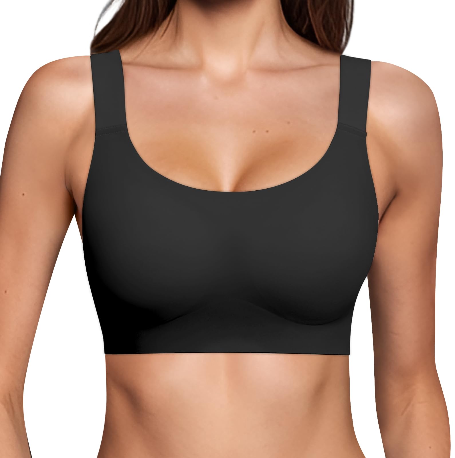 HORISUN Wireless Seamless Bras for Women - Full Coverage Supportive Comfort Bra - Regular & Plus Size - Perfect for Everyday Wear, Workouts, and Lounge