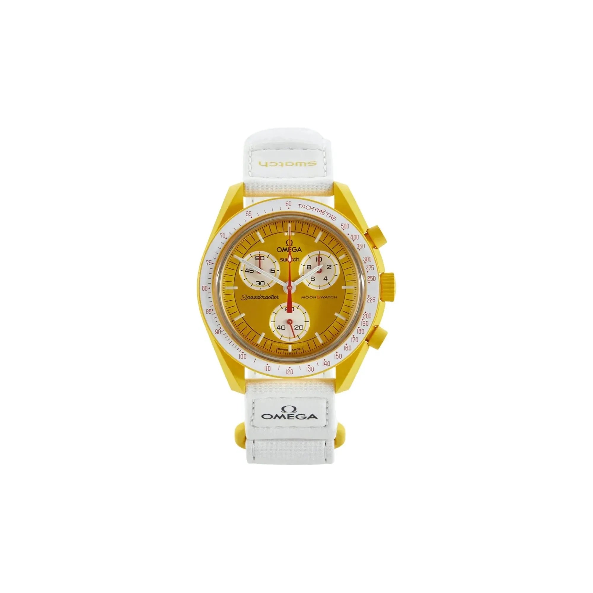 Swatch x Omega Bioceramic MoonSwatch Mission to the Sun Watch - Limited Edition Solar-Themed Chronograph for Men & Women - Perfect for Space Enthusiasts & Fashion Collectors
