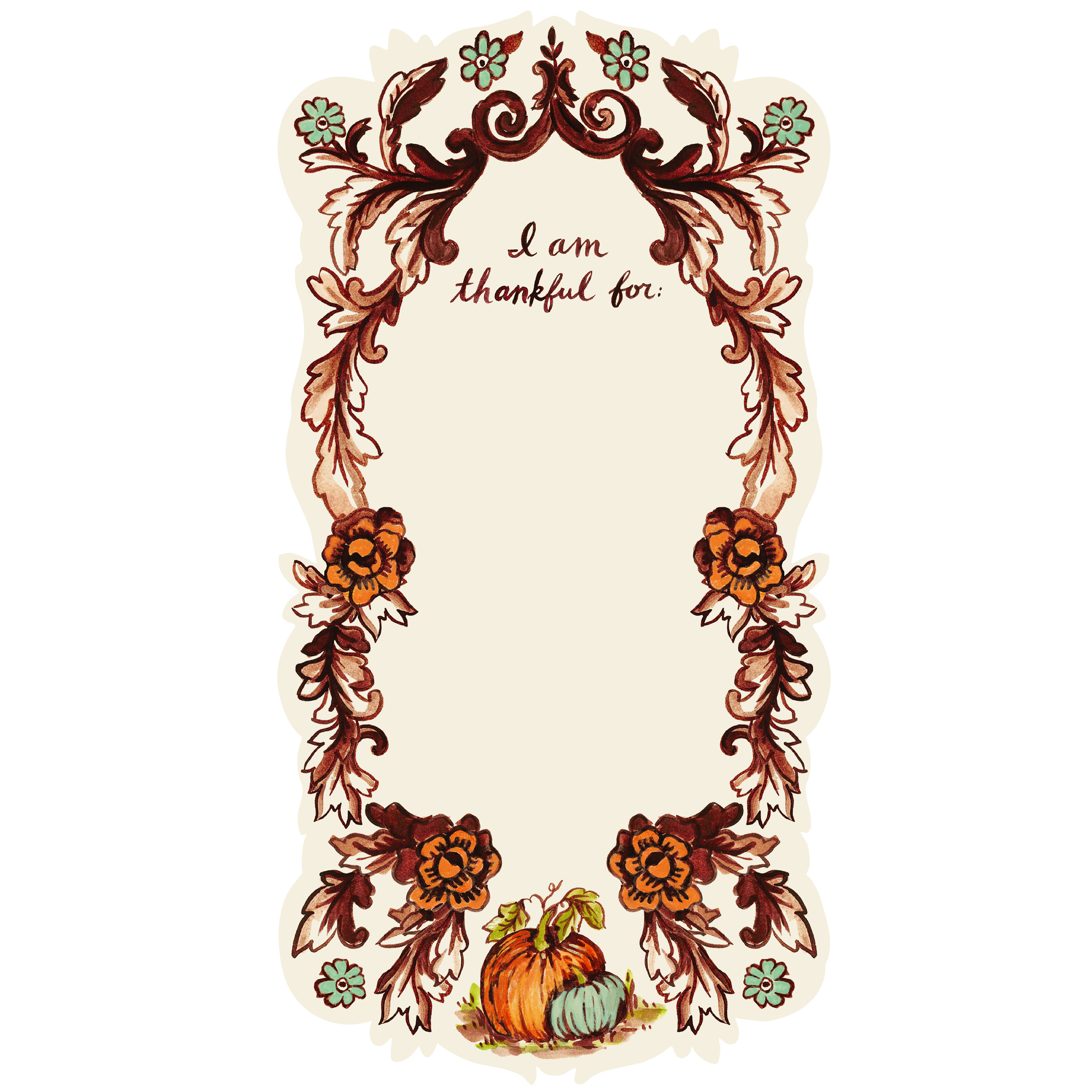 I Am Thankful For Table Accent - Thanksgiving & Fall Home Decor for Dining Table Centerpiece, Coffee Table Display, and Seasonal Mantel Decorations
