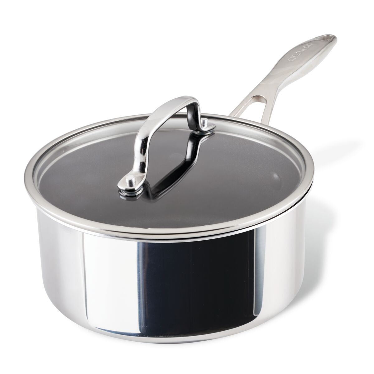 3 Quart ScratchDefense™ C1 Nonstick Sauce Pan with Lid - Durable & Easy Clean for Cooking, Boiling, and Simmering - Perfect for Home Kitchens & Professional Chefs