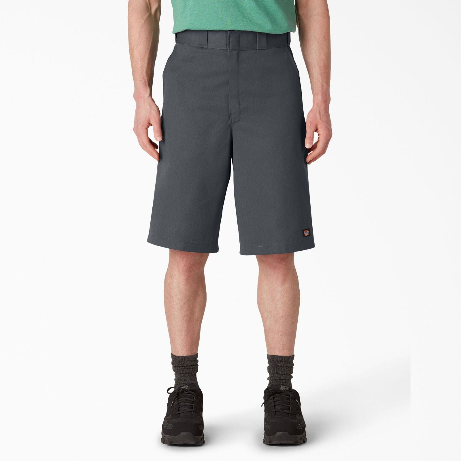 13 Loose Fit Multi-Pocket Work Shorts for Men - Charcoal Gray | Durable & Comfortable for Construction, Landscaping & Outdoor Activities