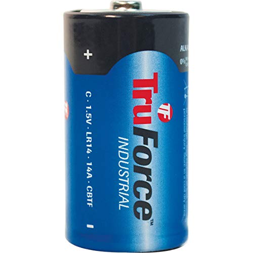 Industrial C Alkaline Batteries (60 Pack) - Long-Lasting Power for Flashlights, Toys, Radios & Emergency Devices
