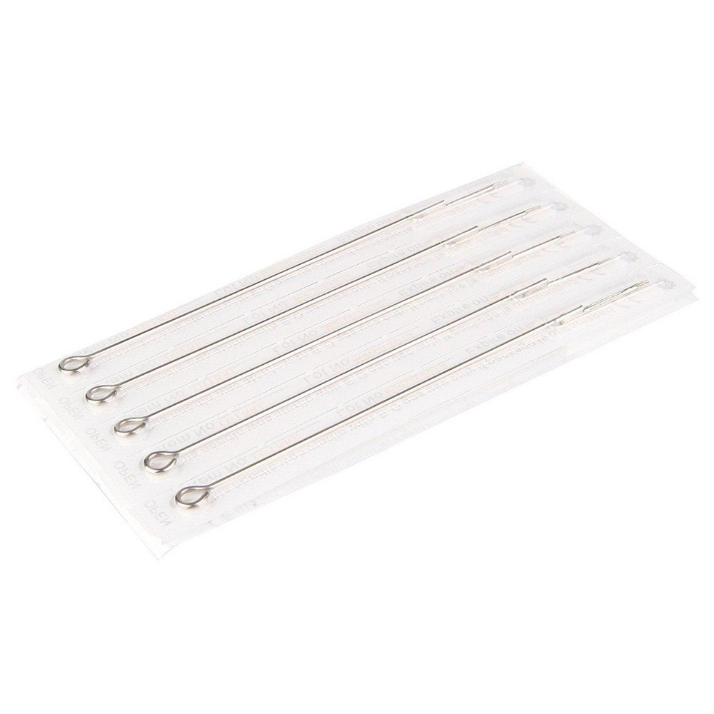 50PCS 14RS Disposable Sterilized Round Shading Tattoo Needles - Professional Tattoo Supplies for Smooth Shading & Blending - Perfect for Tattoo Artists & Beginners (Home & Studio Use)