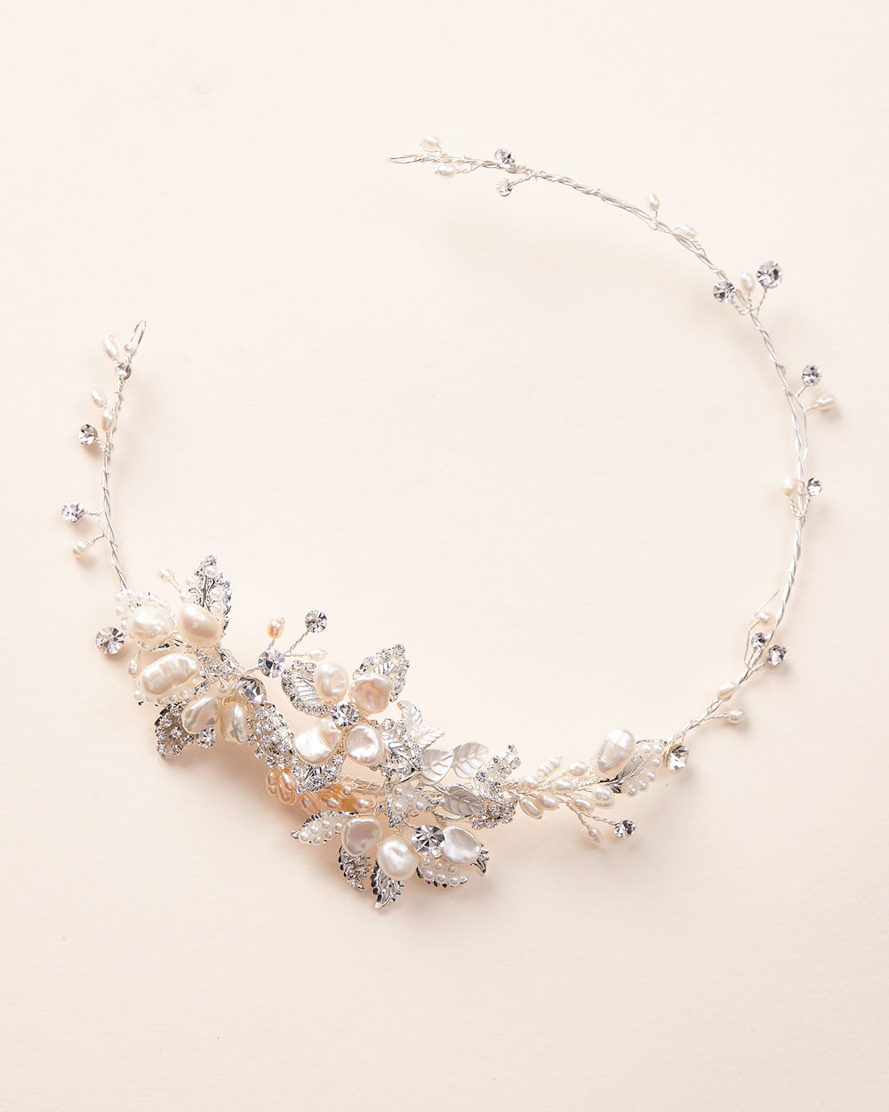 Leona Bridal Hair Vine - Elegant Crystal Wedding Headpiece for Brides, Bridesmaids & Prom - Perfect for Weddings, Formal Events & Special Occasions