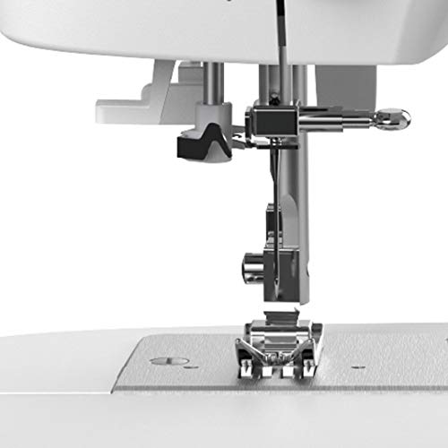 Necchi K132A Sewing Machine with 32 Stitches - Automatic Needle Threader, Metal Frame, White & Purple - Perfect for Home Tailoring, Quilting, and DIY Fashion Projects
