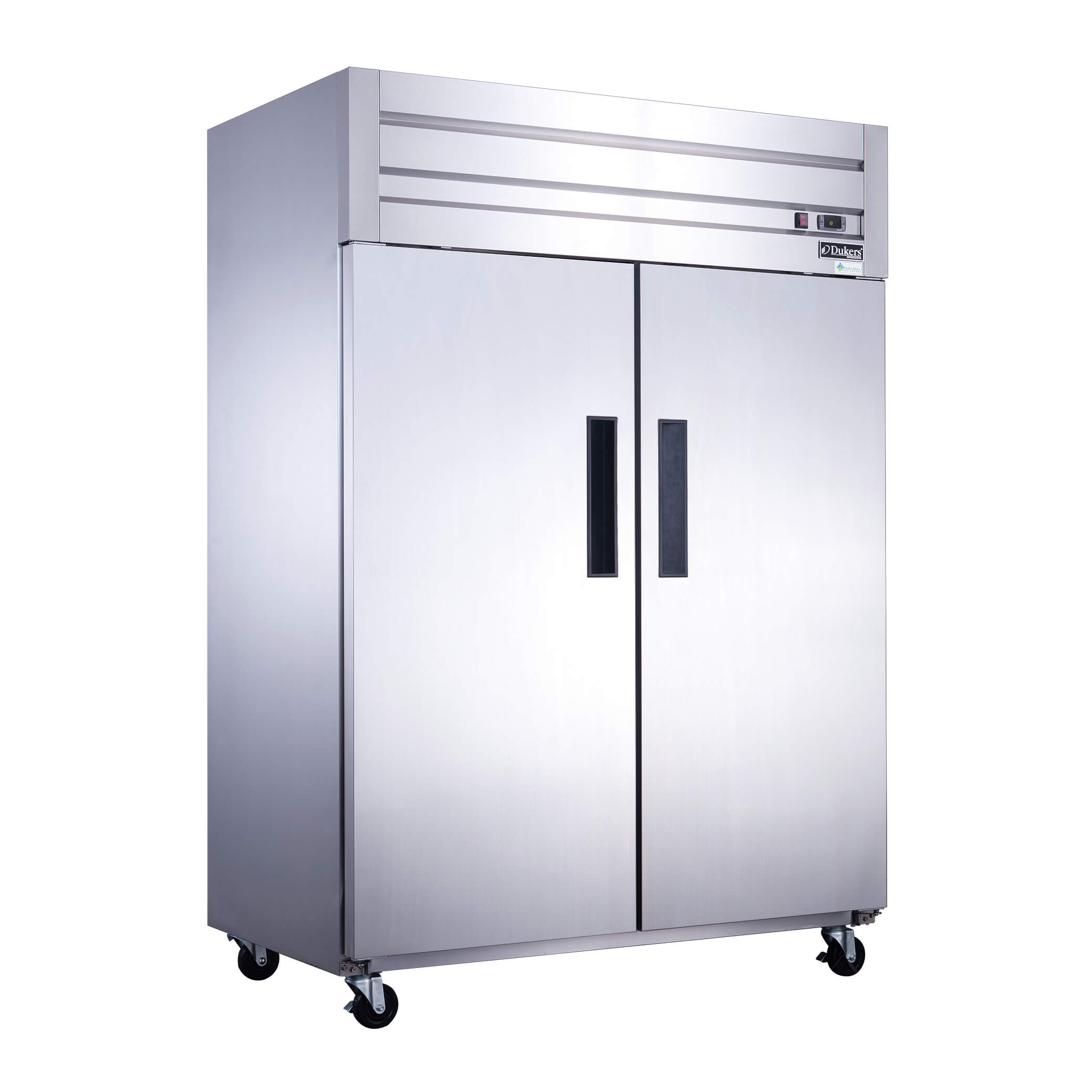 Dukers D55AR 2-Door Refrigerator - Energy Efficient Compact Freezer Fridge for Home, Apartment, Dorm & Office - Perfect for Small Spaces & Kitchenettes
