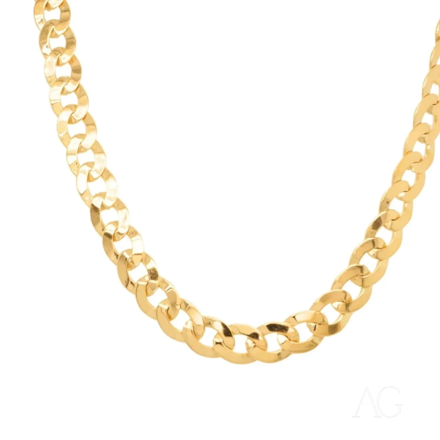18K Gold Cuban Chain Necklace for Men & Women - Elegant & Durable 18 Karat Gold Plated Cuban Link Chain - Perfect for Gifts, Parties, and Everyday Wear