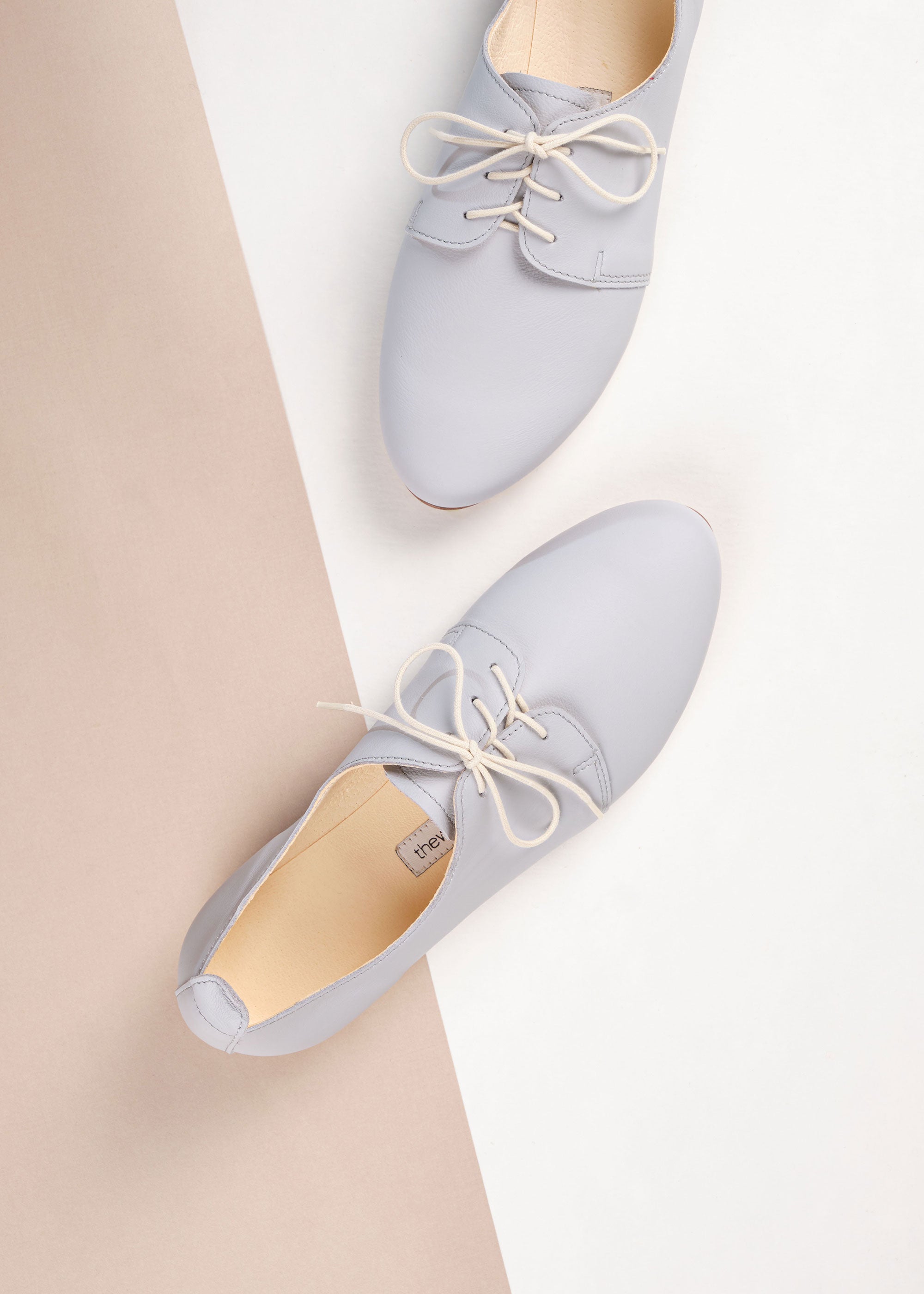 AMIRA Women's French Blue Oxford Shoes - Comfortable & Stylish for Work, Office & Casual Wear