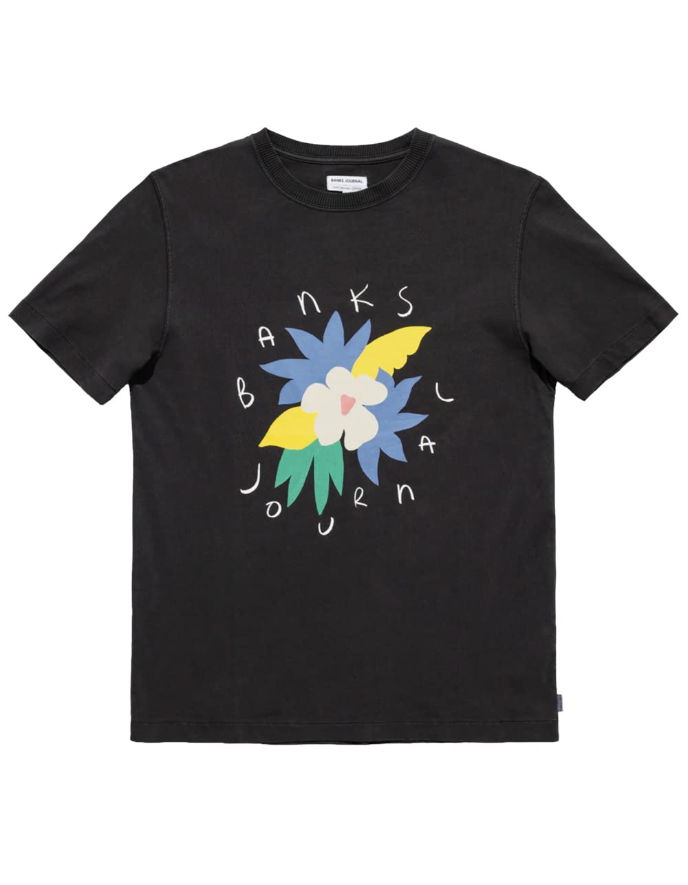 BANKS JOURNAL Islands Trader T-Shirt - Premium Black Cotton Tee for Men | Casual Wear, Beach Outfits & Street Style