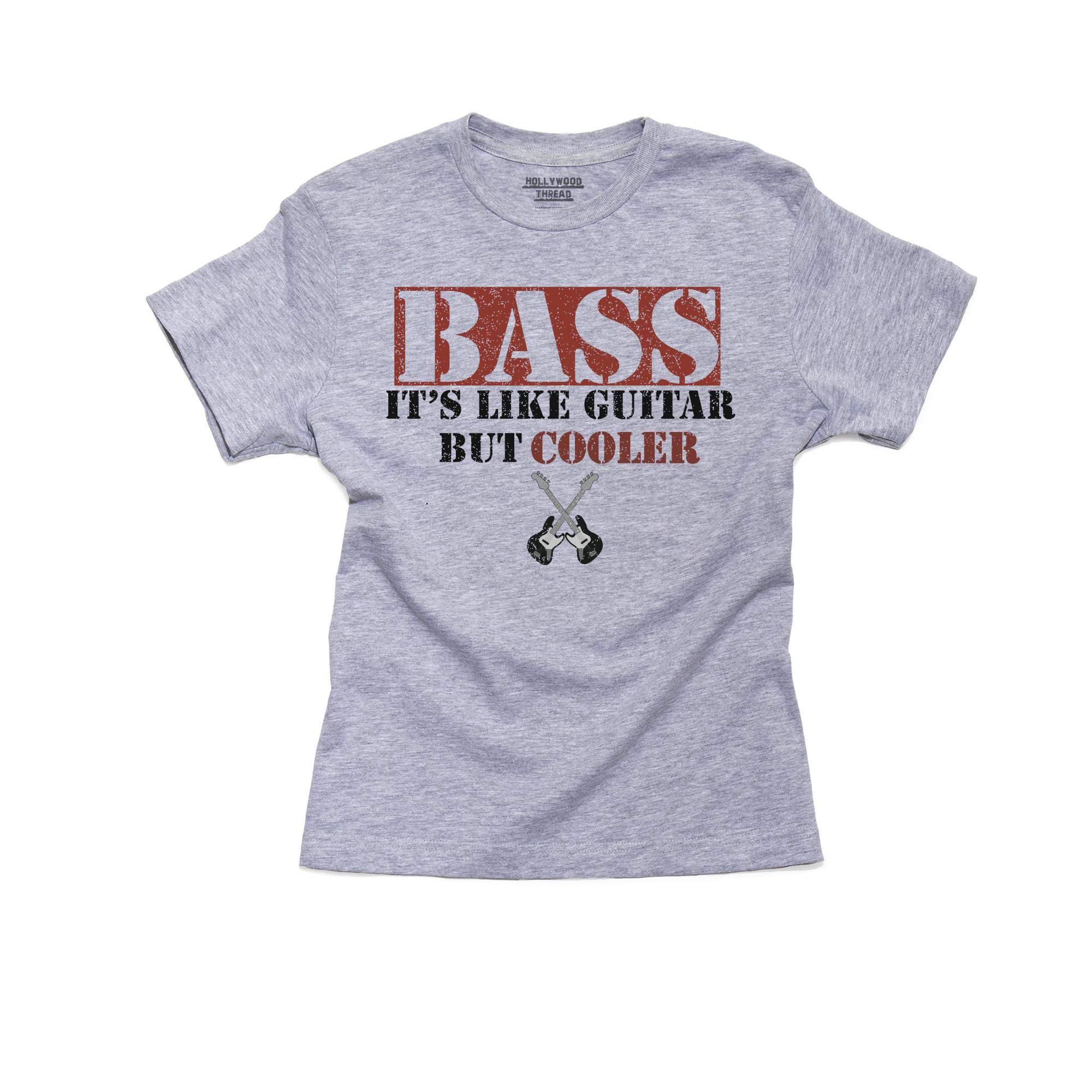 Bass Guitar Cooler Cotton Youth T-Shirt - Funny Music Lover Gift for Bass Players & Musicians - Perfect for Concerts, Band Practice & Casual Wear