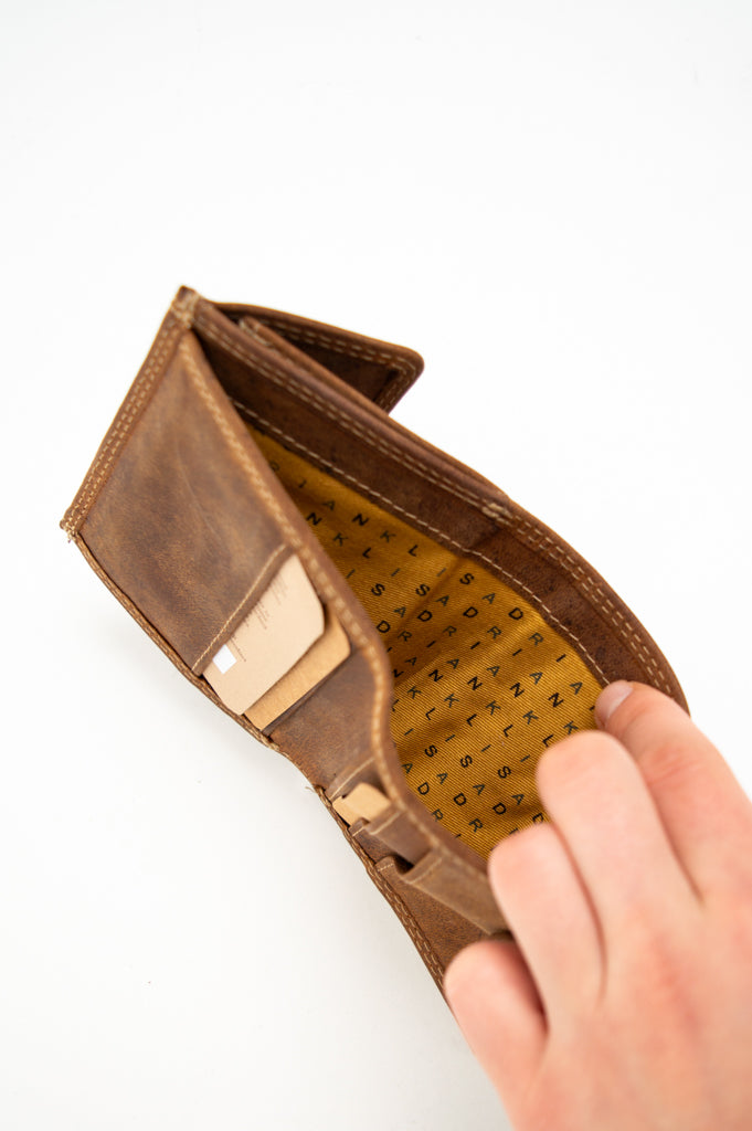 Adrian Klis 236 Genuine Leather Wallet for Men - Slim RFID Blocking Bifold Wallet with Money Clip - Perfect for Everyday Use, Travel & Business