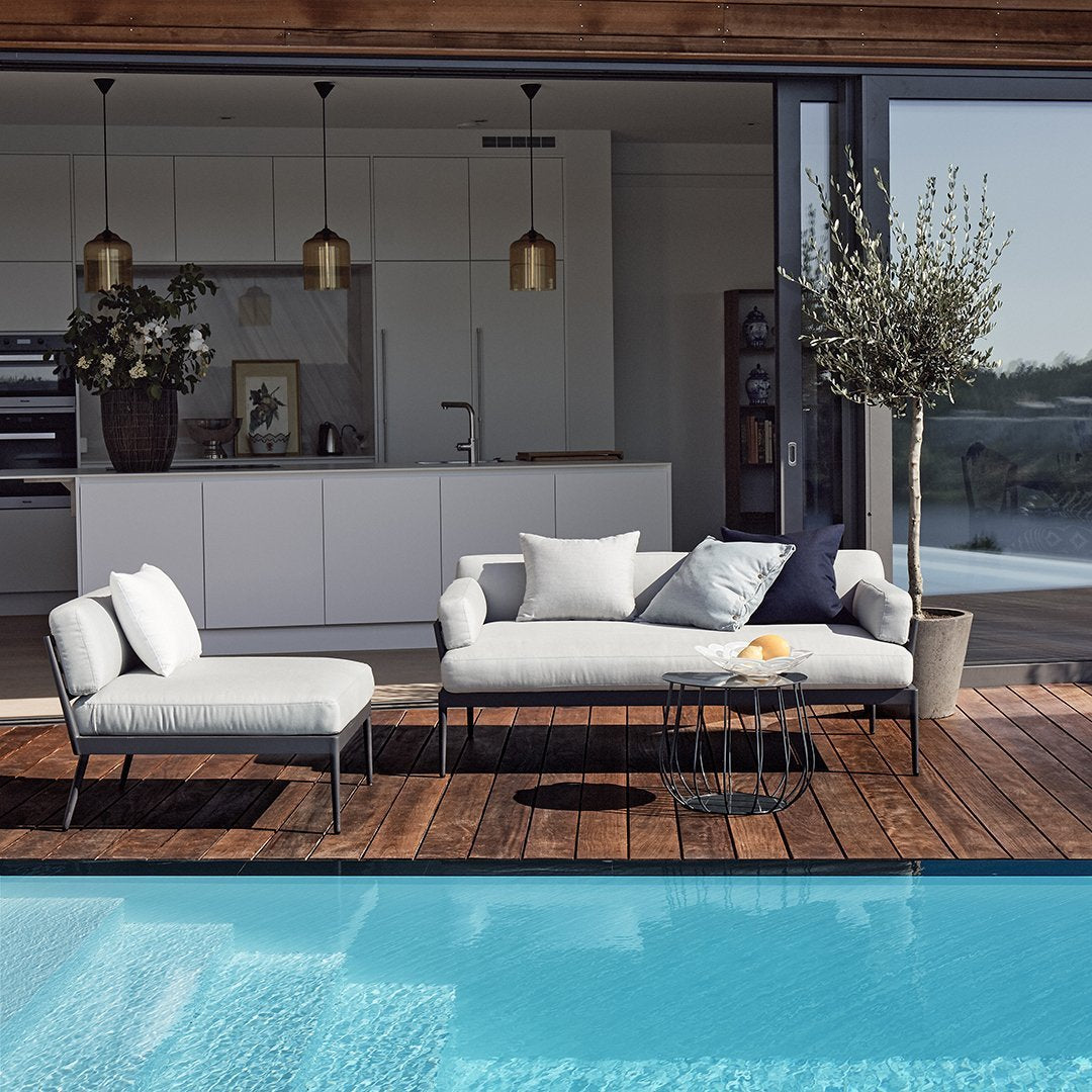 Susanne Gronlund Anholt Sofa by Skargaarden - Modern Outdoor Lounge Furniture for Patio, Garden & Poolside Relaxation
