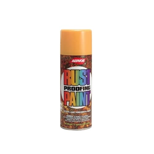 Aervoe 311 12 oz. Gold DTM Rust Proof Enamel Paint - High Gloss Finish for Metal, Wood & More - Perfect for Automotive, DIY Projects & Home Repairs