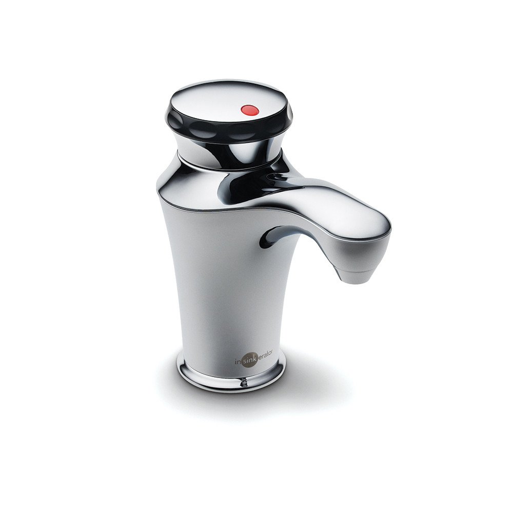 InSinkErator Instant Hot Water Dispenser System with Faucet & Tank - Chrome Finish, Includes Garbage Disposal Power Cord Kit (Model H-Contour-SS & CRD-00) - Perfect for Kitchen Sink Installation & Quick Hot Water Access