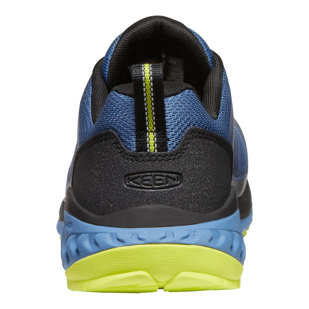 Keen Arvada Men's Composite Toe Athletic Work Shoes - Lightweight & Slip-Resistant Safety Shoes for Construction, Warehouse & Outdoor Work (Blue, Model 1027681)