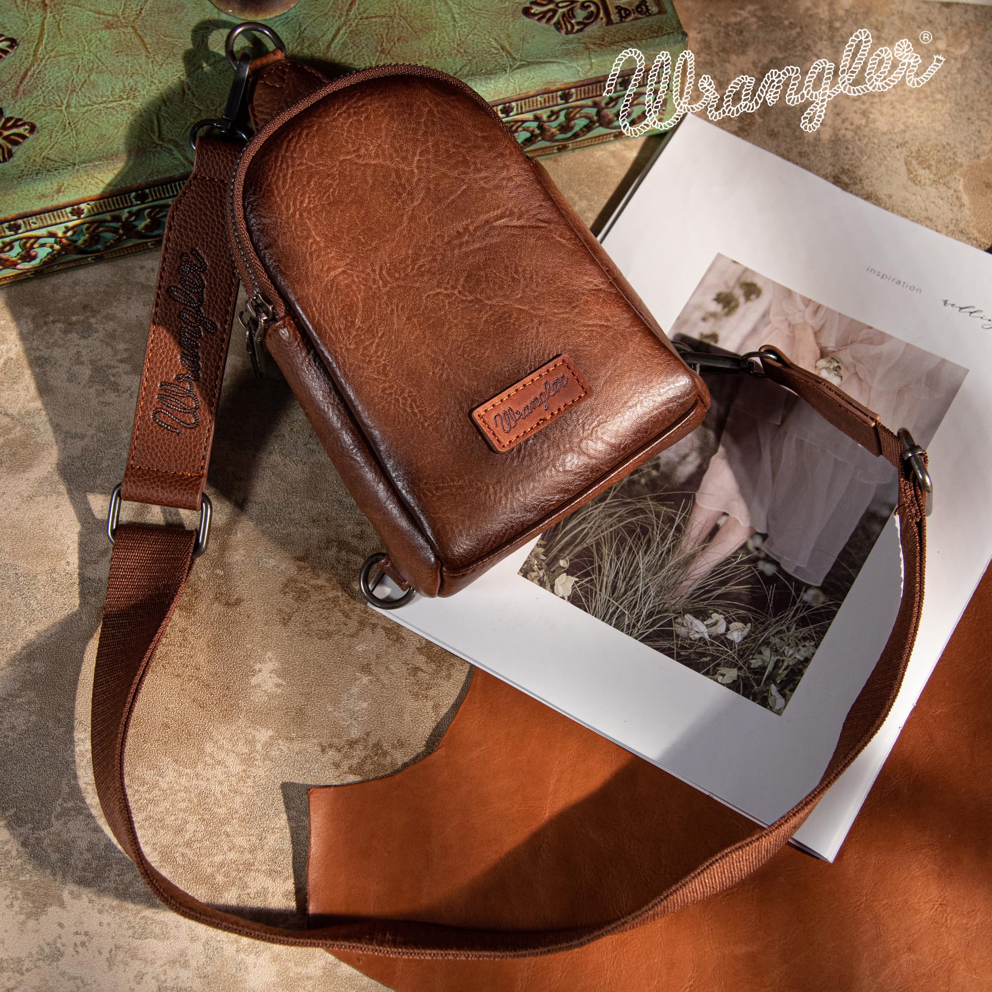 Wrangler Women's Sling Bag - Crossbody Fanny Pack for Travel & Outdoor