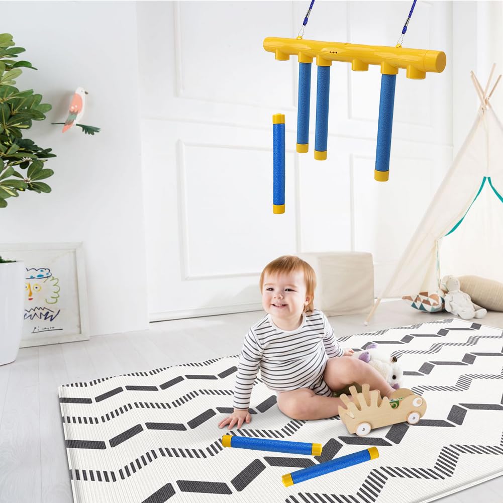 **Kids Wooden Stacking Game Toy - Hand-Eye Coordination & Reaction Training Sensory Toy for Children - Fun Interactive Speed Game for Family Game Night & Party Activities**