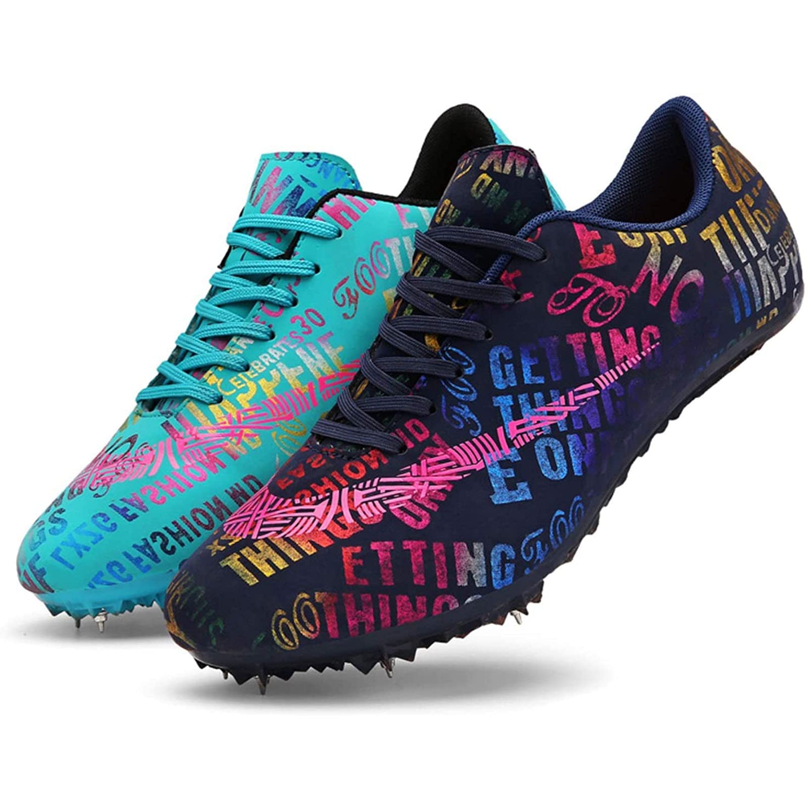 Men's & Women's Track & Field Spikes - Professional Running Shoes for Sprinting, Jumping & Racing - Lightweight Competition Sneakers with Nail Spikes for Track Athletes - Perfect for Training, Hurdles & Long Jump